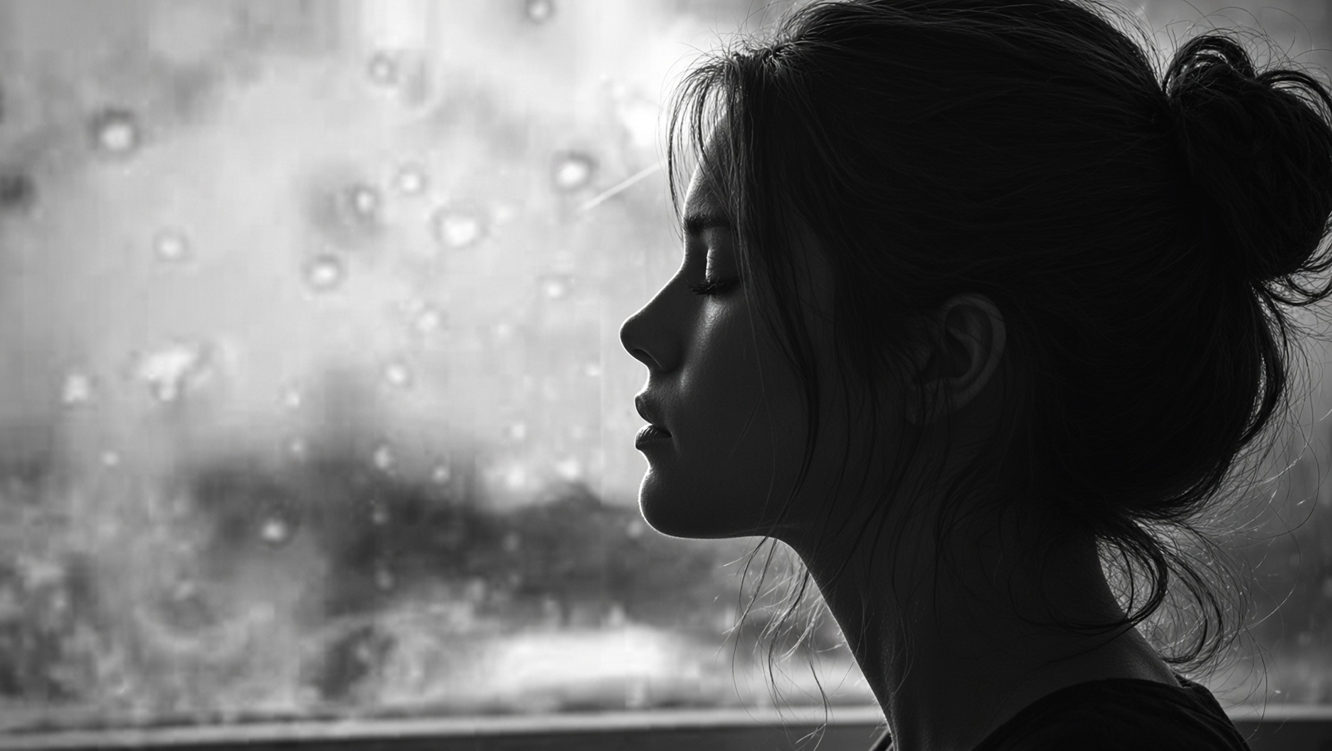 ANN looking through a rain-streaked window